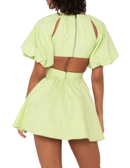 Mossman The Seahaze Mini Dress Green Size 8 for rent on The Volte - image 3
