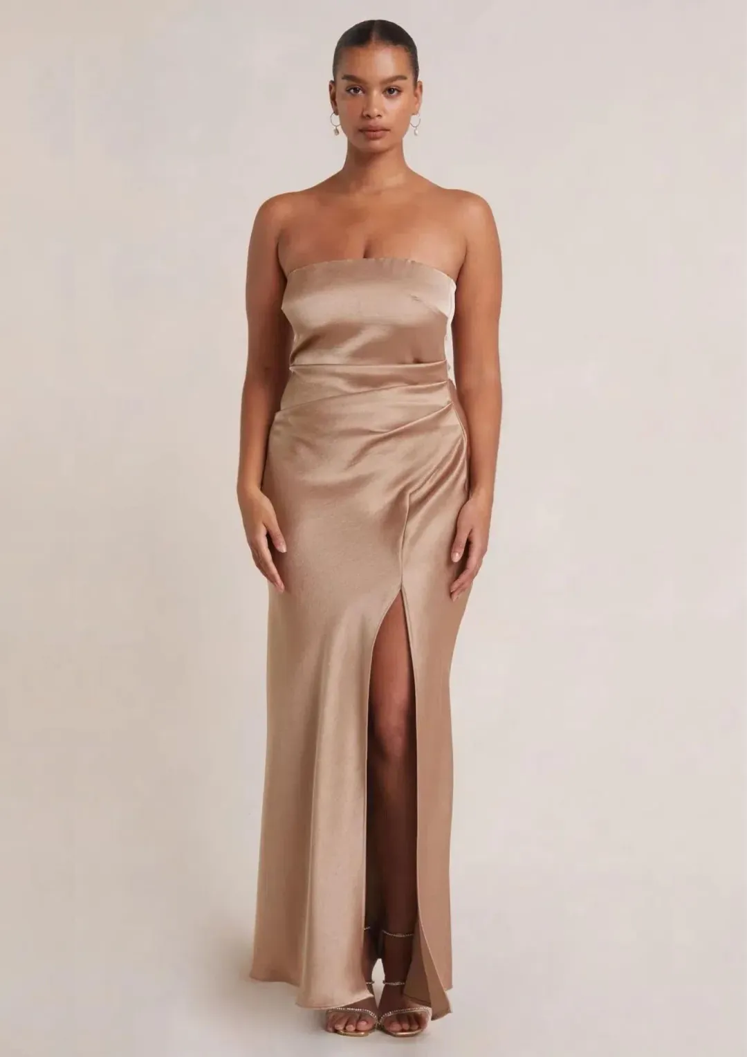 Bec & Bridge The Dreamer Strapless Dress Golden Size 6 for rent on The Volte - main image
