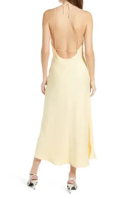 Misha Dawn Halter Dress  Italian Straw Size 6 for rent on The Volte - image 3