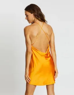 Bec & Bridge Seraphine Mini Dress  Tangerine Size 8 for rent on The Volte - image 2