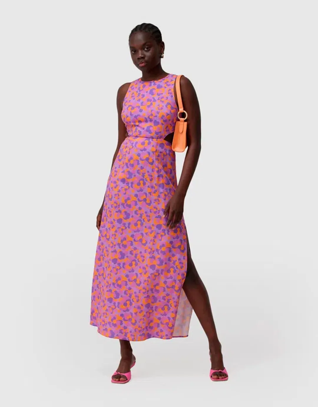 The Wolf Gang Audrey Cut Out Maxi Dress Tropics Size 10  for rent on The Volte - main image