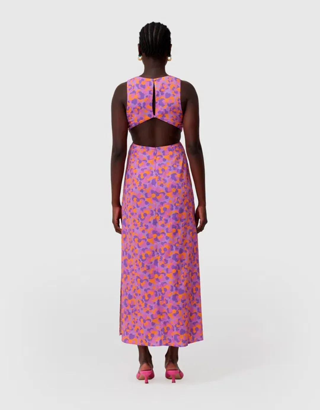 The Wolf Gang Audrey Cut Out Maxi Dress Tropics Size 10  for rent on The Volte - main image