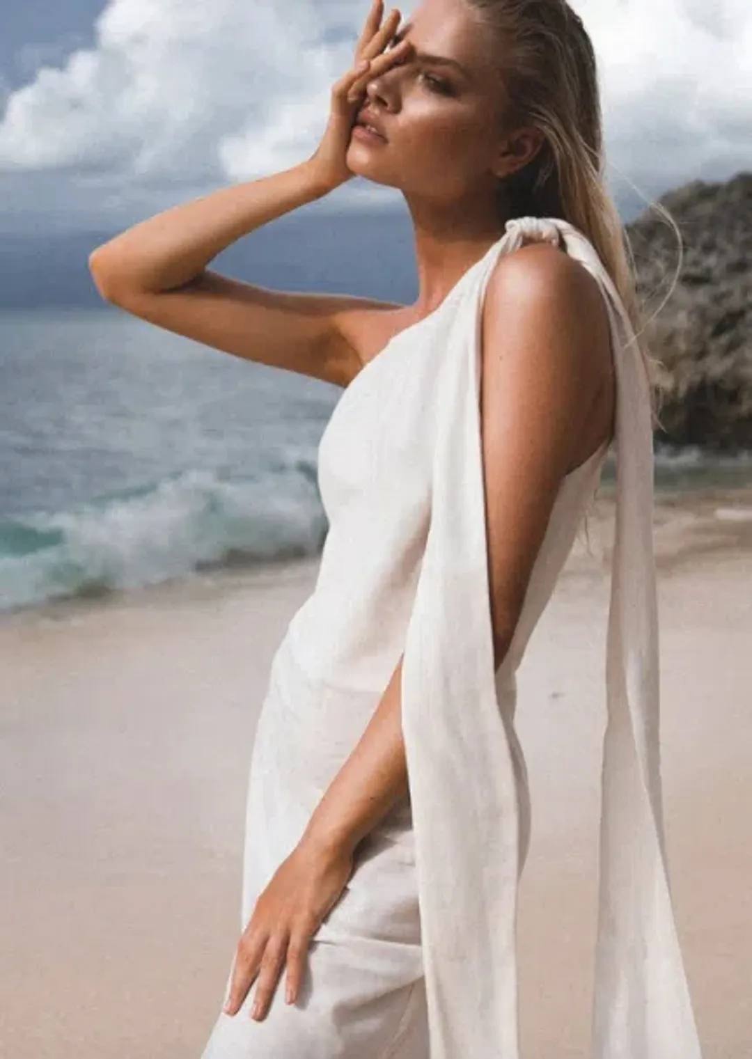 Winona Infinity Maxi Dress White Size 4 for rent on The Volte - main image