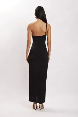 Meshki Sami Cut Out Midi Dress with Hardware Black Size XS for rent on The Volte - image 3