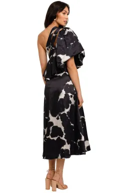 Aje Oxidised Gown Print Size 10 for rent on The Volte - image 5