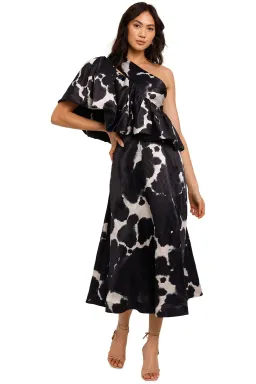 Aje Oxidised Gown Print Size 10 for rent on The Volte - image 1