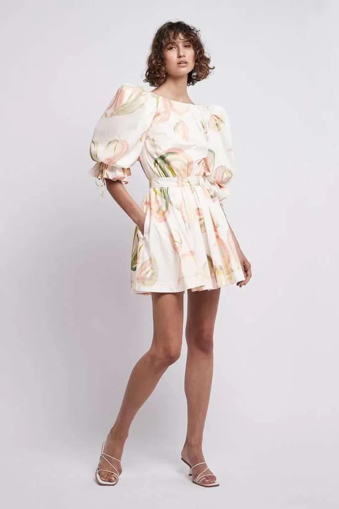 Aje Imprint Mini Dress Print Size 6 for rent on The Volte - main image