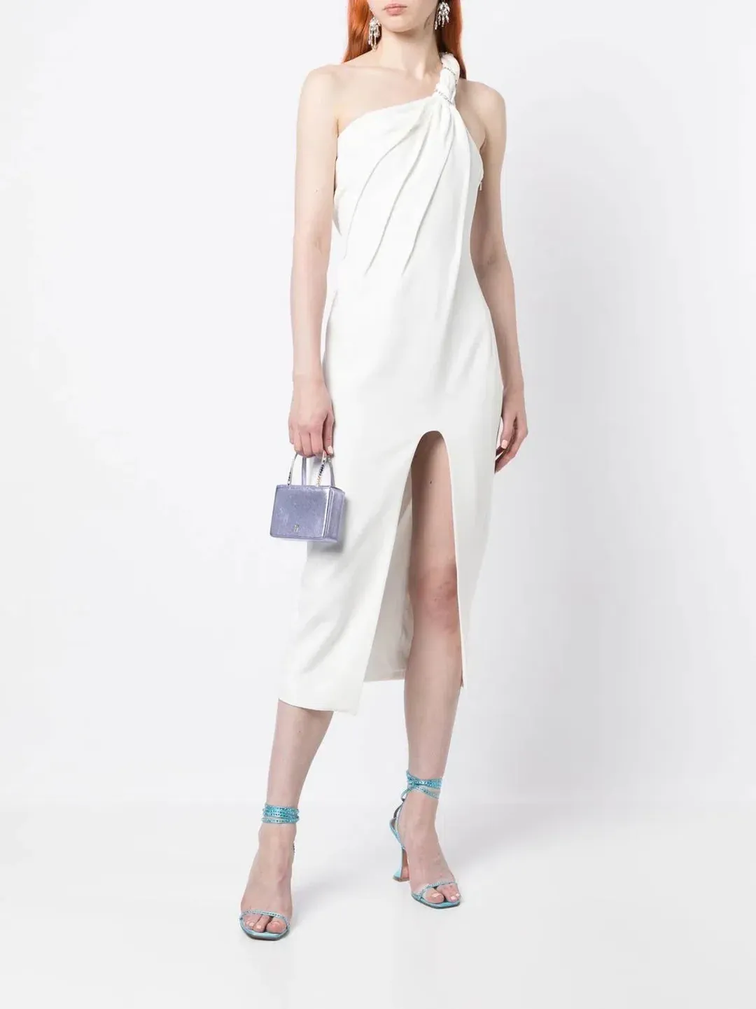 Rachel Gilbert Claudio Midi Dress Ivory Size AU 8 for rent on The Volte - main image