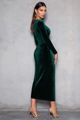 Elle Zeitoune Corrine Dress Green Size 8  for rent on The Volte - image 2