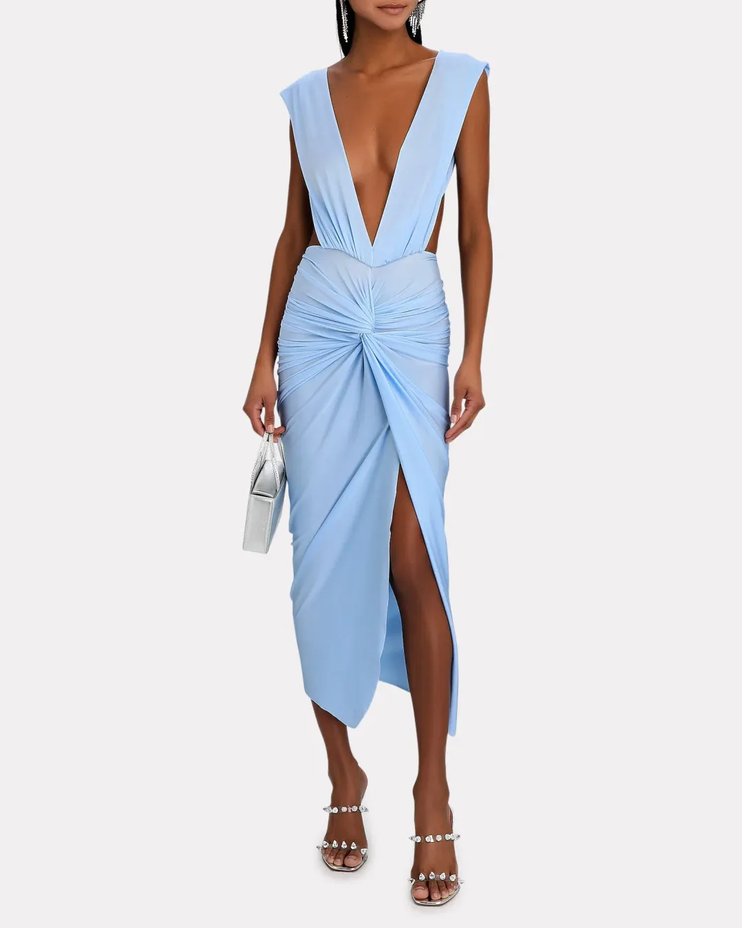 Baobab Mia Open Back Midi Dress Sky Size 6  for rent on The Volte - main image