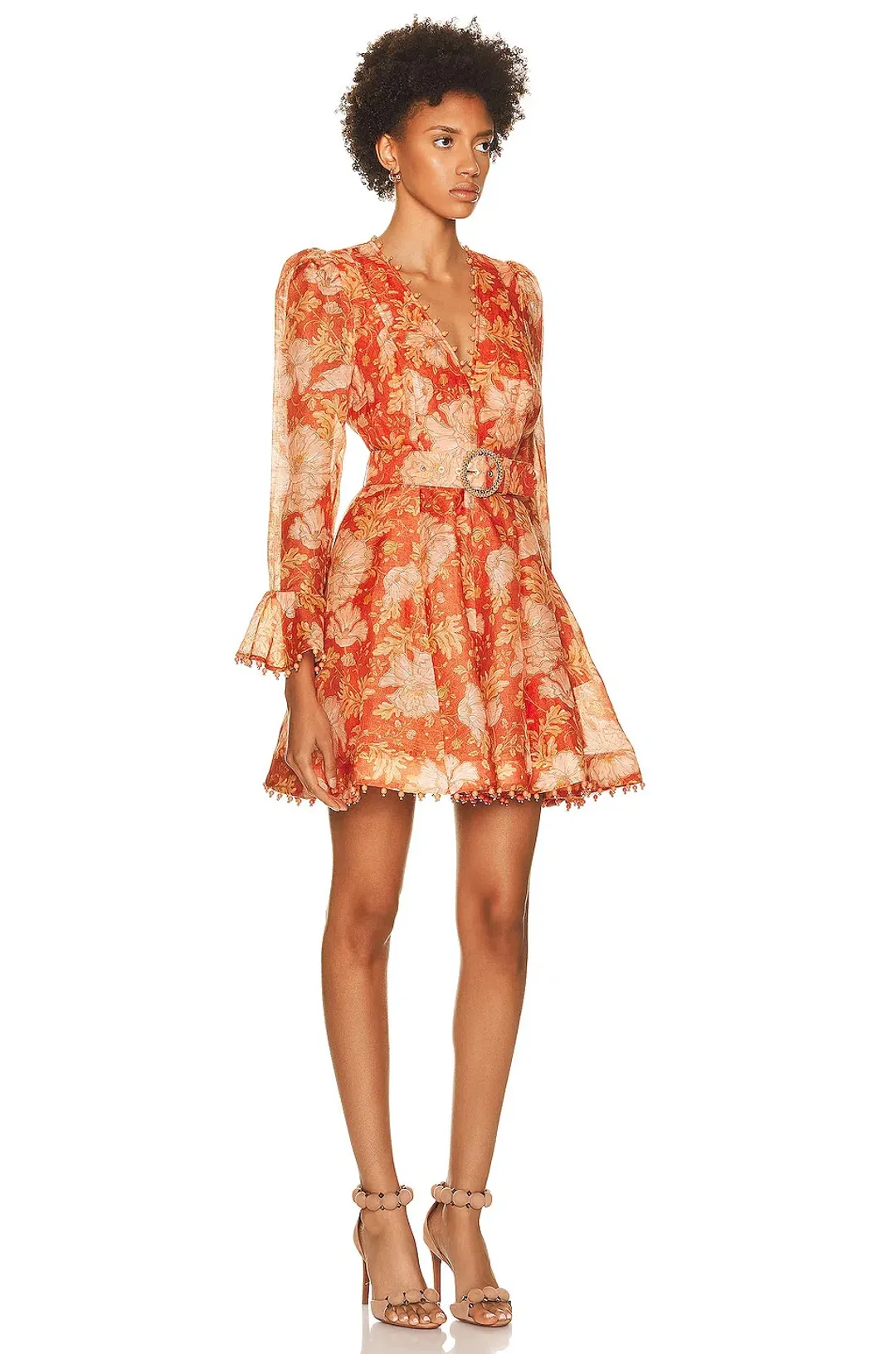 Zimmermann Kaleidoscope Mini Dress Amber Floral Size 1 / Au 10 for rent on The Volte - main image