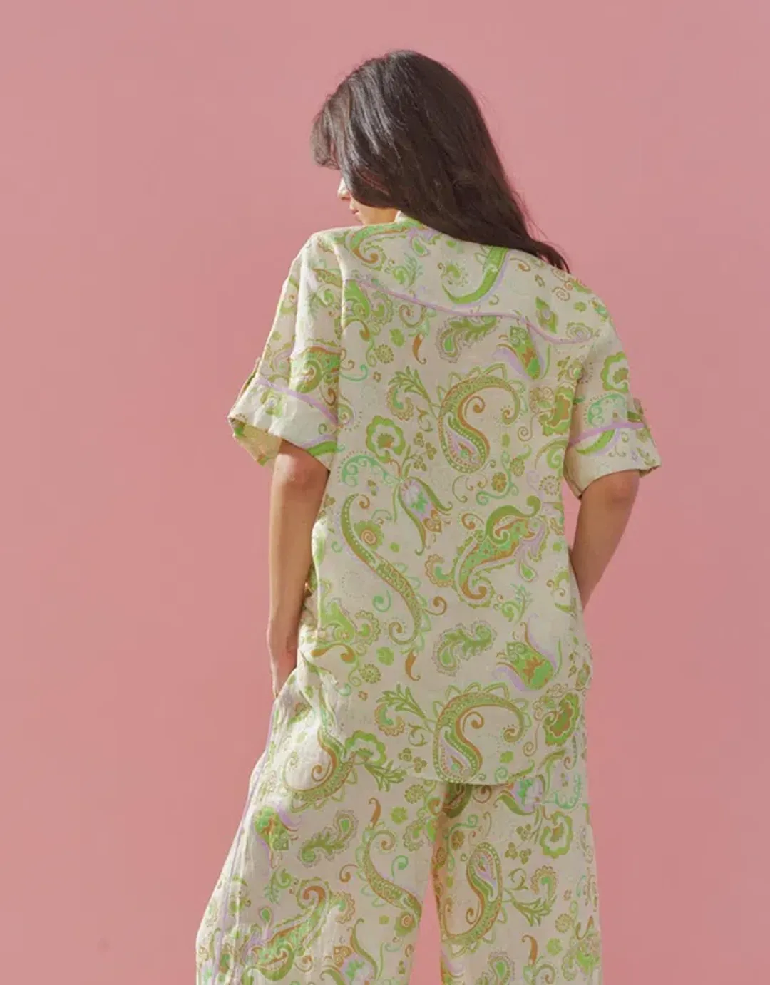 Alemais Marta Shirt in Mint Size 6 for rent on The Volte - main image