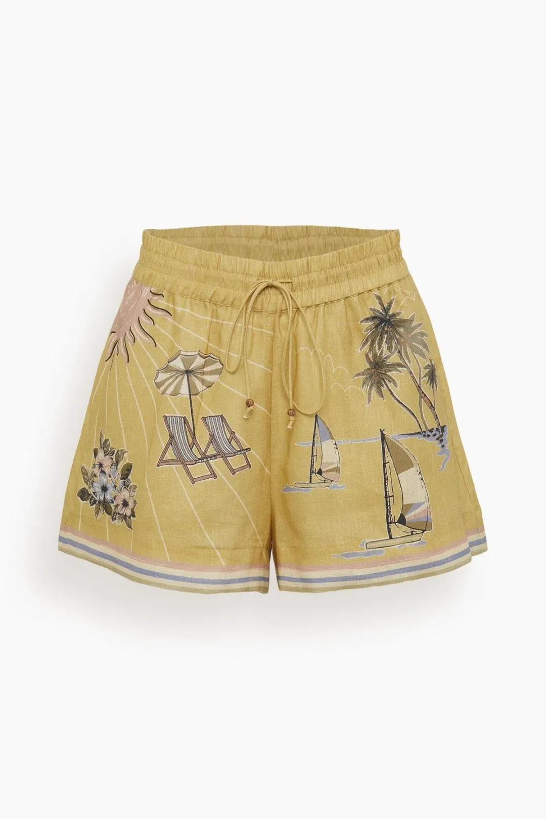 Alemais Sunset Shades Short in Sand Size AU 8  for rent on The Volte - main image