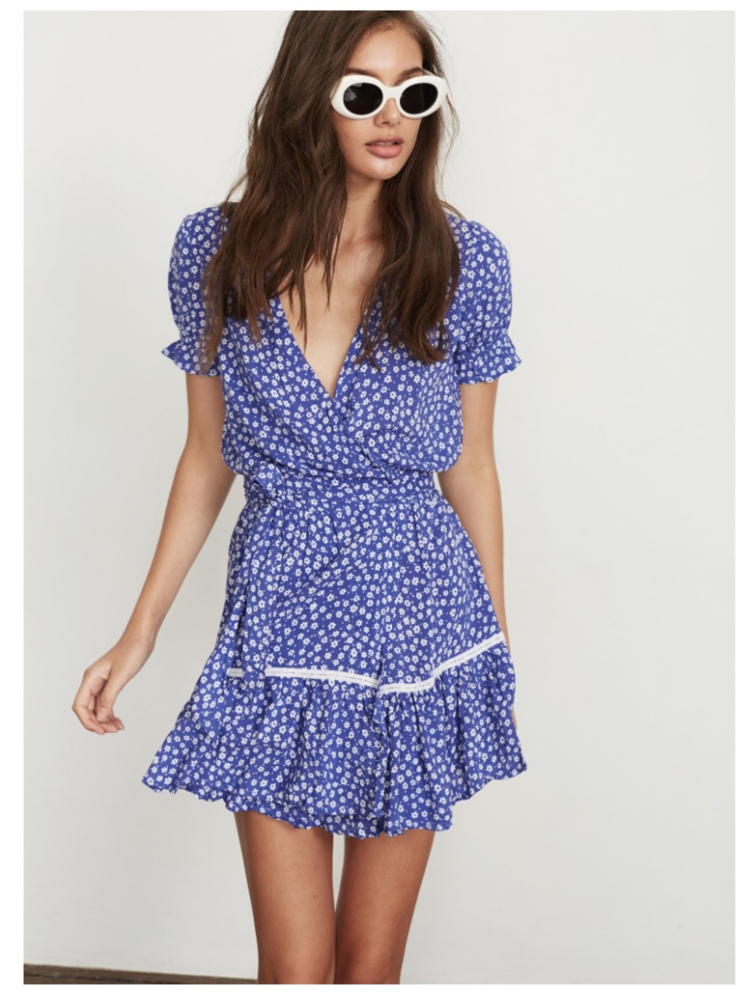 Faithfull the brand / faithful Liza dress - sunny floral print  for rent on The Volte - main image