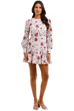 Talulah Bonita LS Mini Dress Casablanca Print Size 10 for rent on The Volte - image 1