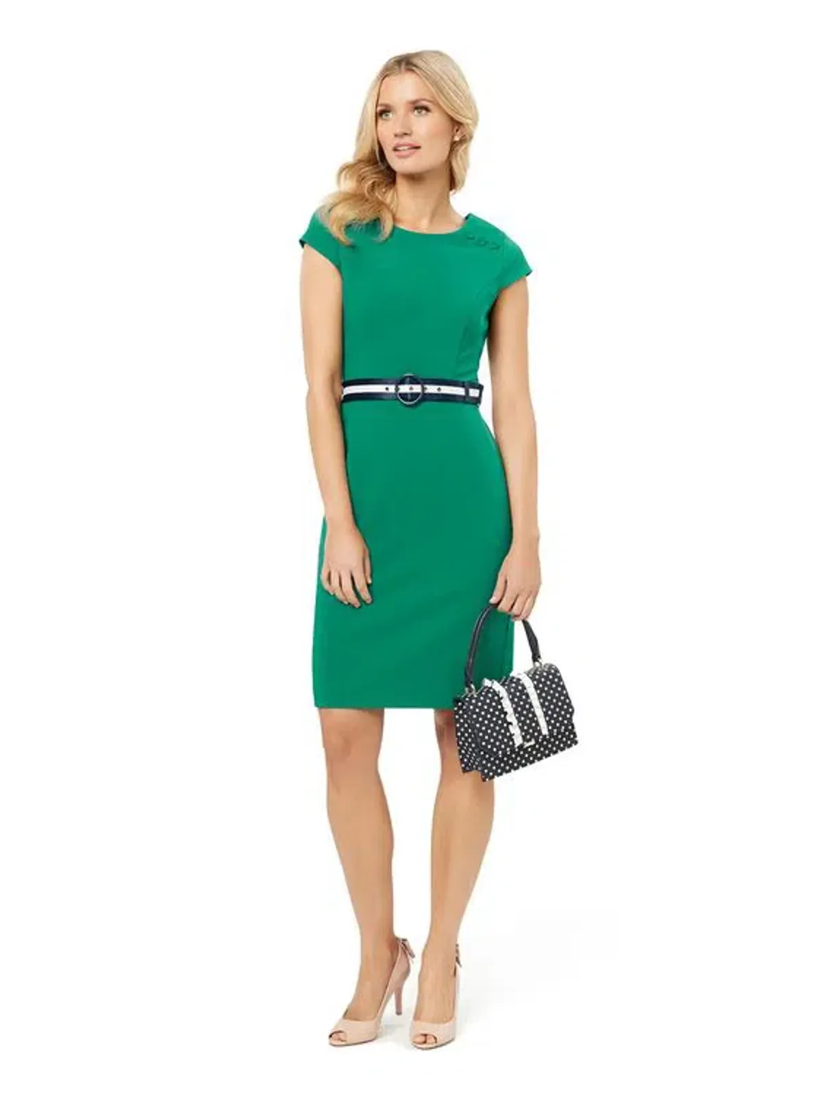 Review Ayesha Dress in Jelly Bean Colour Green Size 12 for rent on The Volte - main image