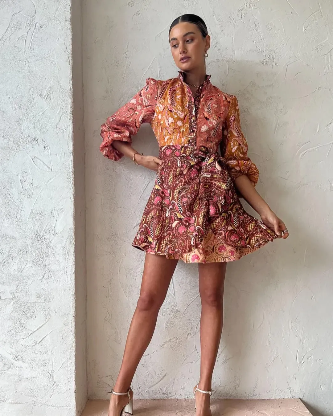 Kate Ford Matien Wrap Dress in Multi Size 1 for rent on The Volte - main image