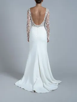 Rime Arodaky Blair Wedding Dress White Size 10 for rent on The Volte - image 3