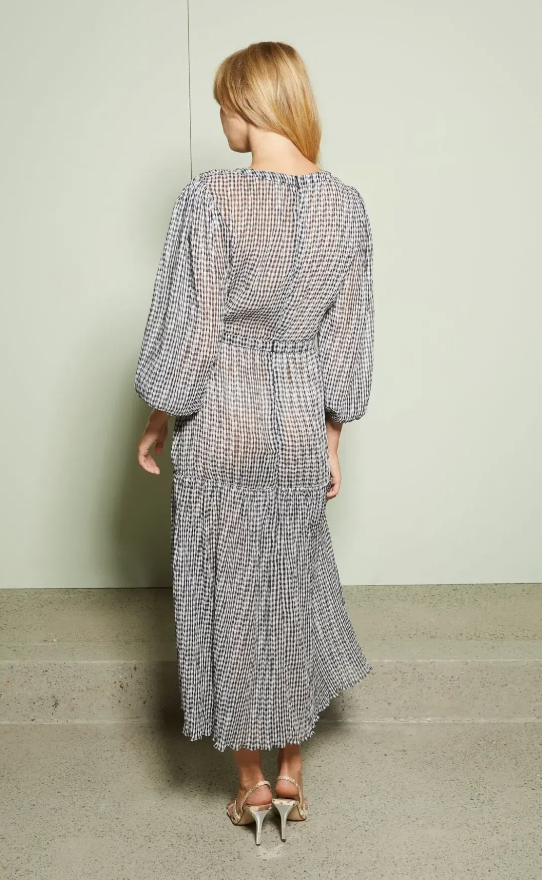 Bec & Bridge Nadine Midi Dress Black/White AU10 for rent on The Volte - main image