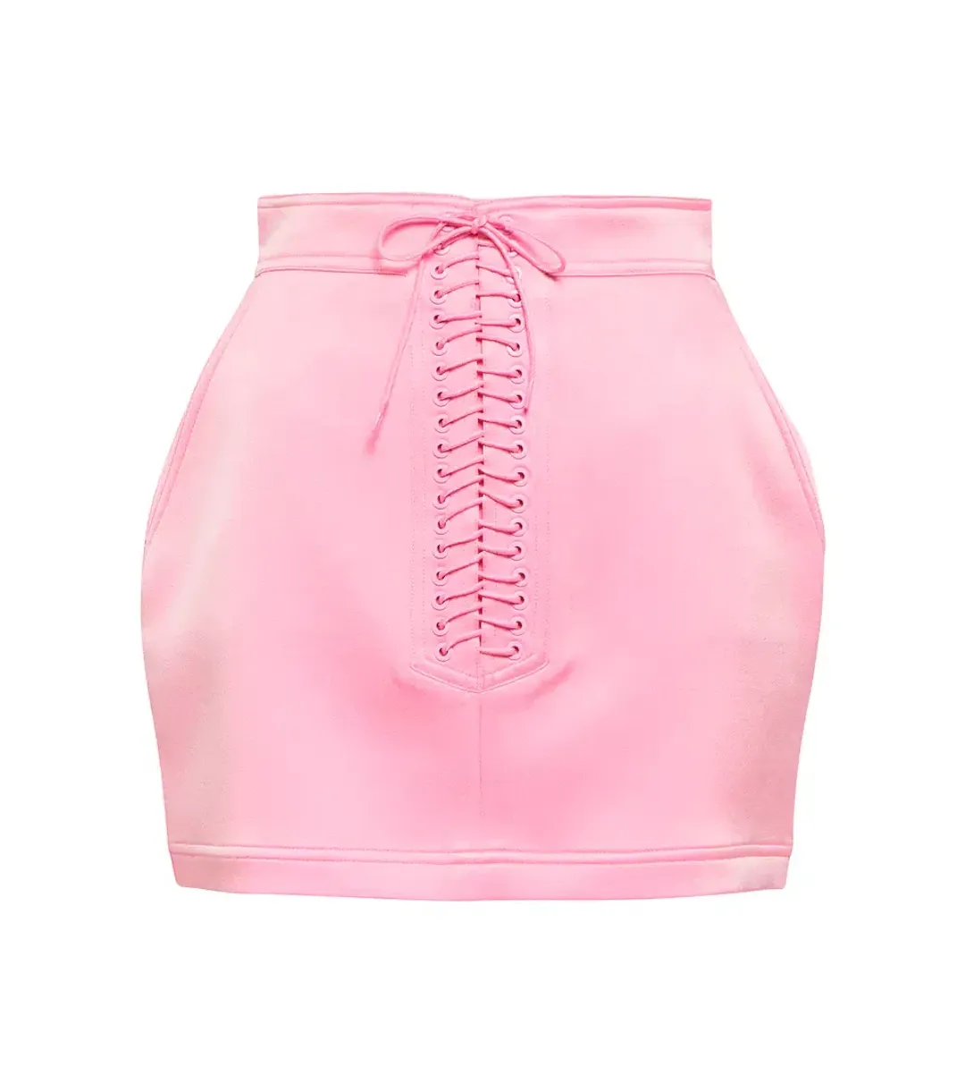Alex Perry Dane Bra Top  & Spence Mini Skirt Set Pink Size 6 for rent on The Volte - main image