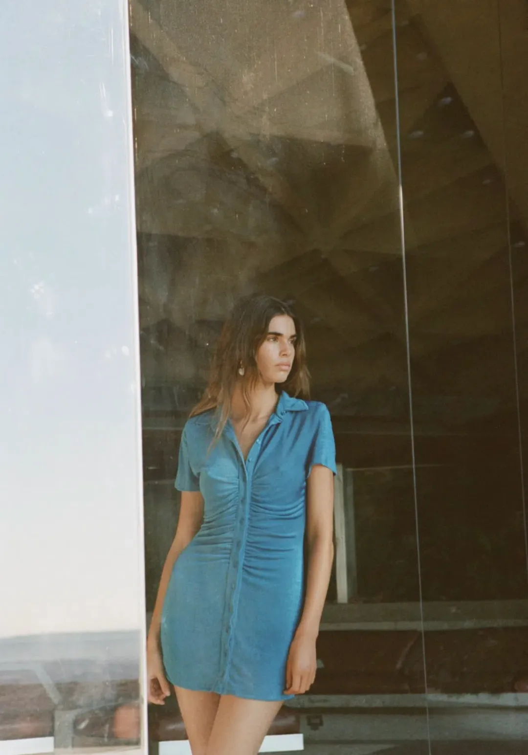 With Jean Alexa Dress Electra Blue Size 4 for rent on The Volte - main image