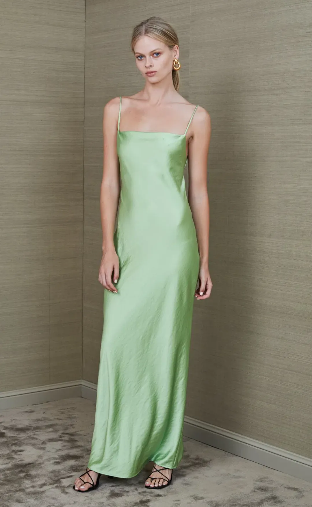Bec & Bridge Apple Eyes Maxi Dress Green Size 6 for rent on The Volte - main image