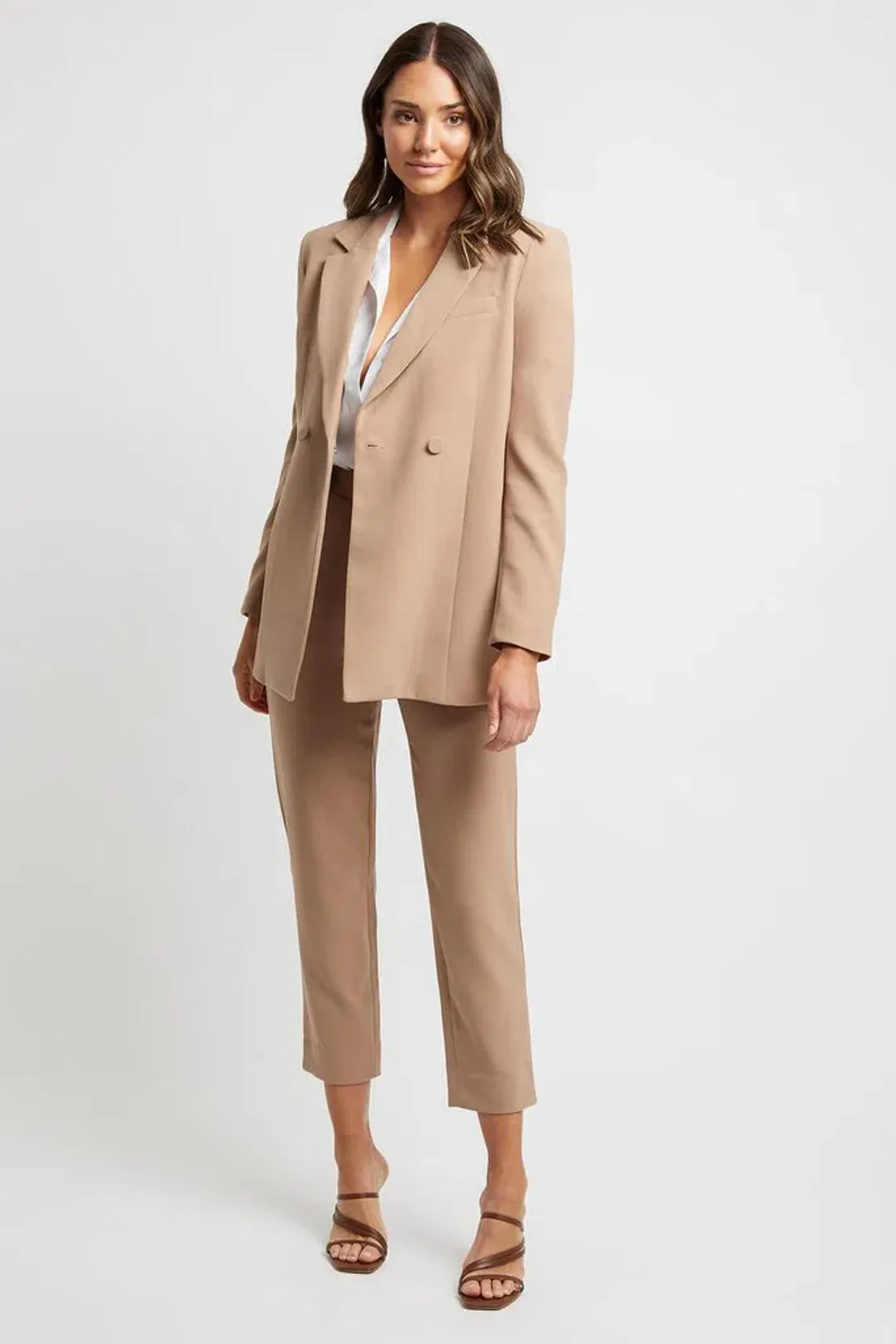 Kookai Audrey Pants in Cappuccino Size AU 12 for rent on The Volte - main image