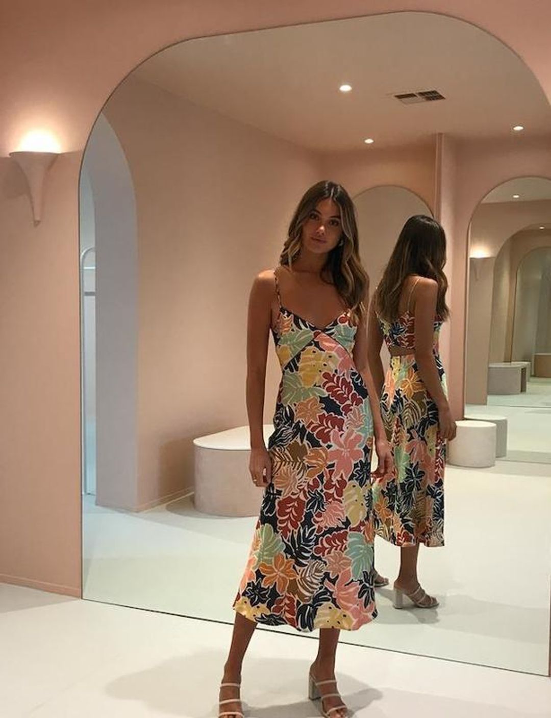 Bec & Bridge Babelini Floral Midi Dress Print Size 6 for rent on The Volte - main image