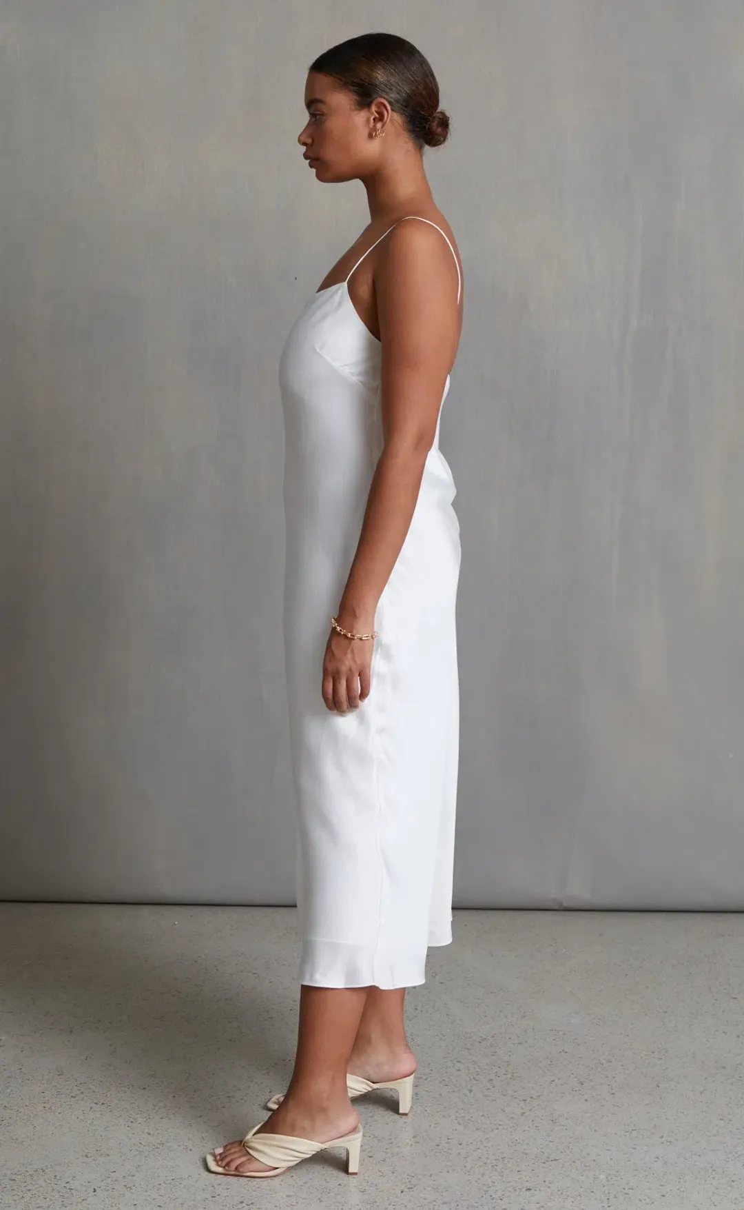 Bec & Bridge Classic Midi Dress White Size 12 for rent on The Volte - main image