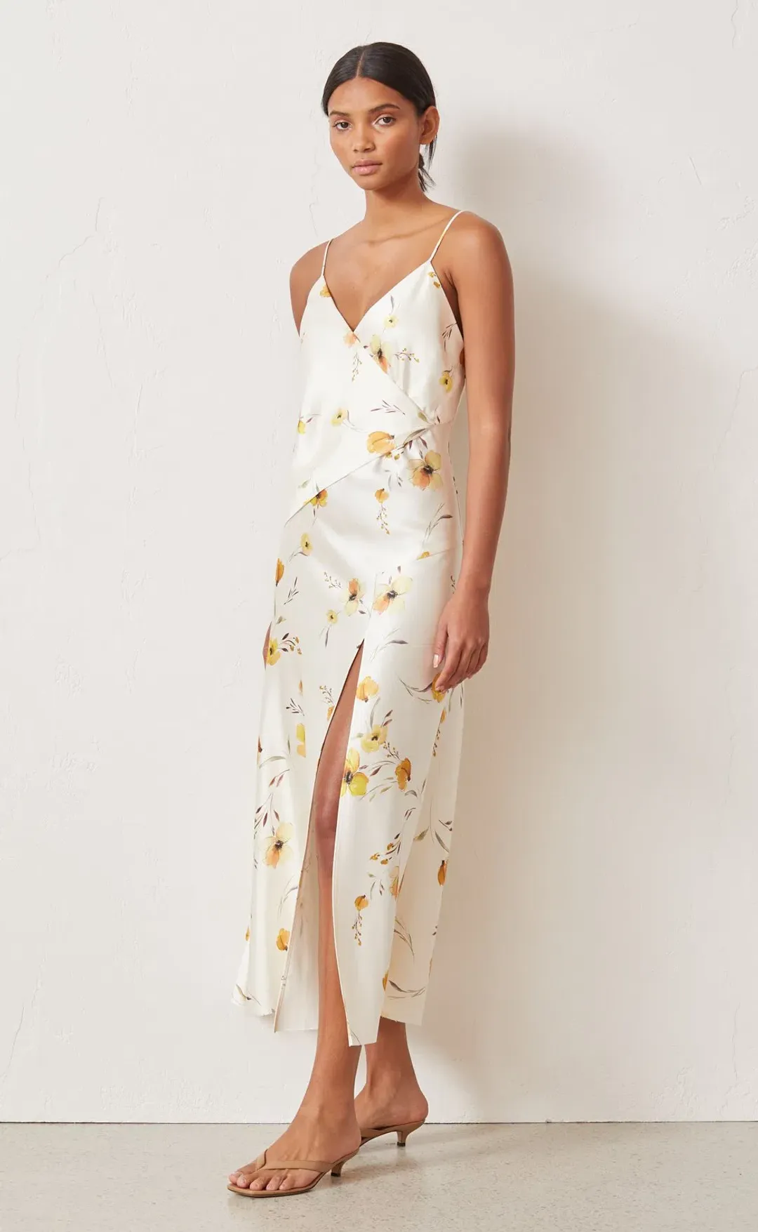 Bec & Bridge Colette Wrap Midi Dress Print Size 8 for rent on The Volte - main image