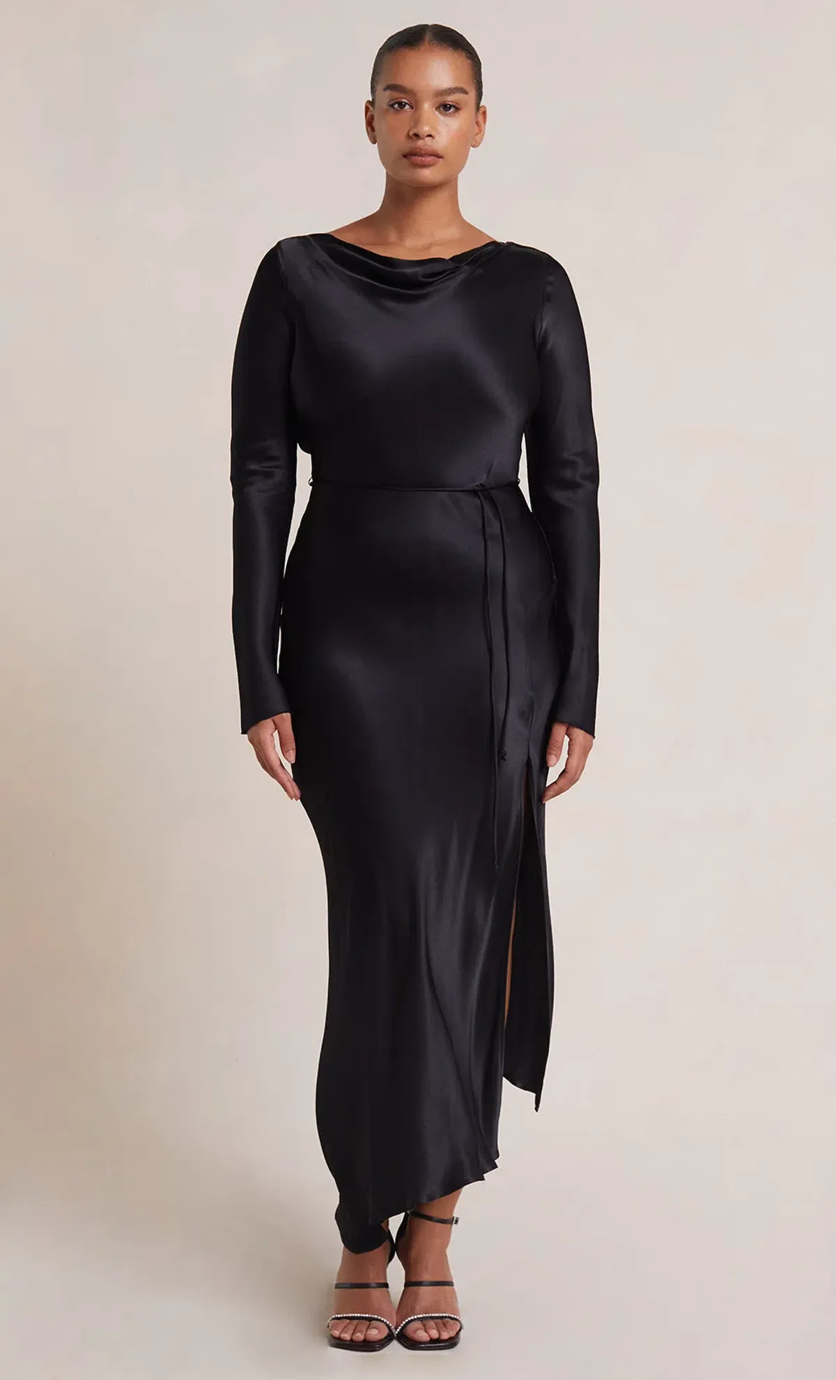 Bec & Bridge Moon Dance Long Sleeve Maxi Dress Black Size 12 for rent on The Volte - main image