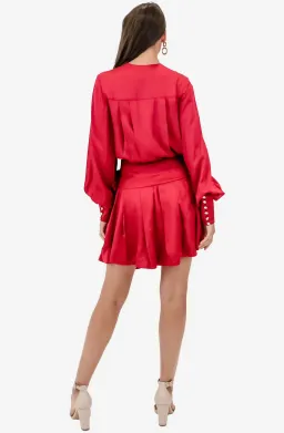 Aje Galina Wrap Dress Hot Pink Size 8 for rent on The Volte - image 3