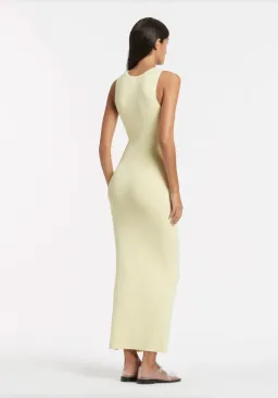 Sir the Label Kelvin Draped Dress in Lemon Yellow Size 10 for rent on The Volte - image 3