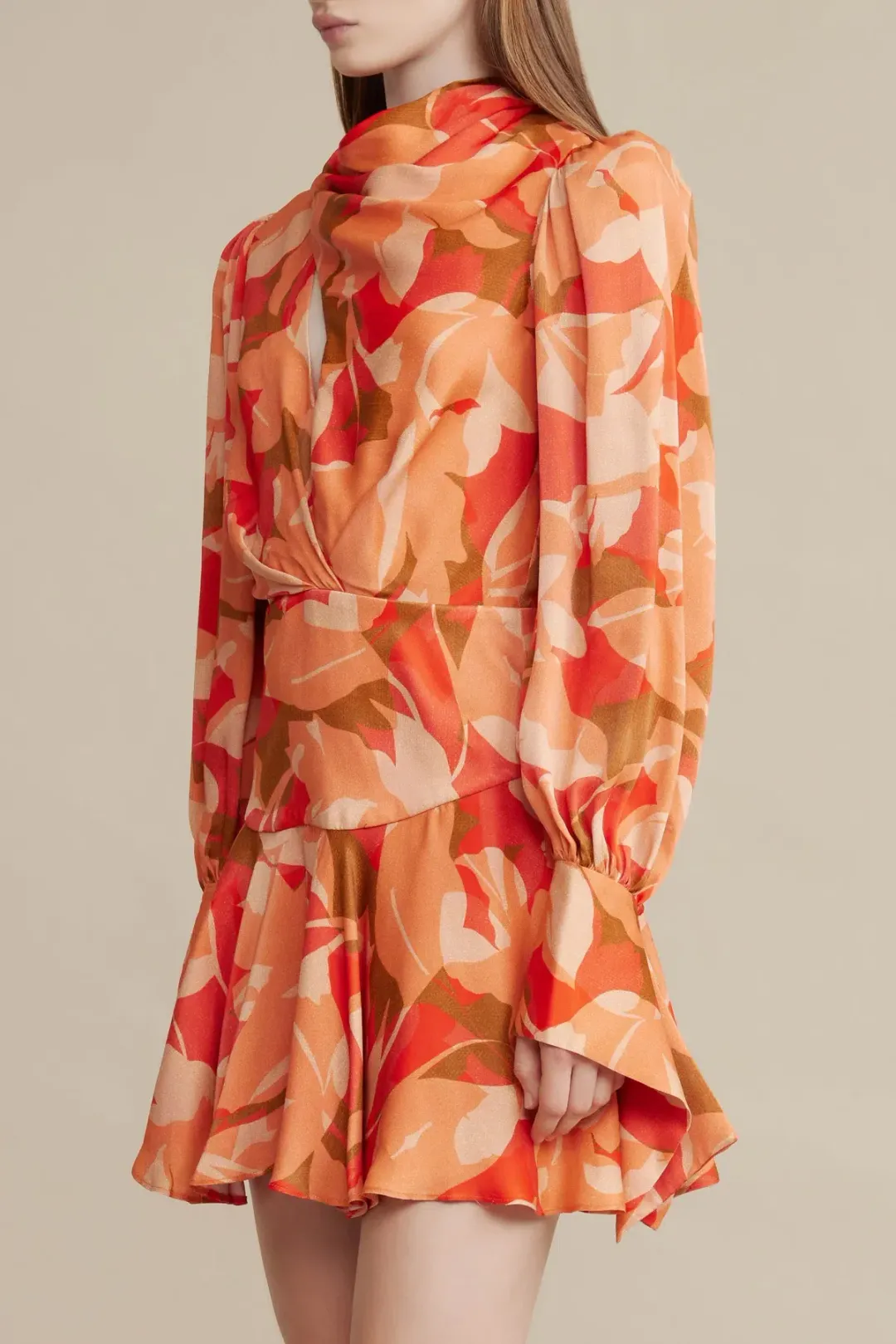 Acler Dunleer Dress Amber Bloom Size 10 for rent on The Volte - main image