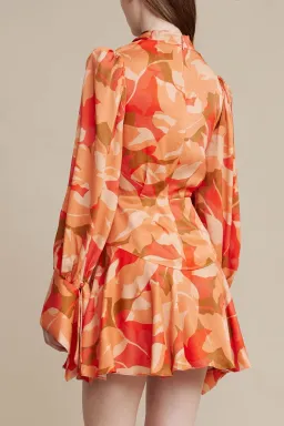 Acler Dunleer Dress Amber Bloom Size 10 for rent on The Volte - image 3