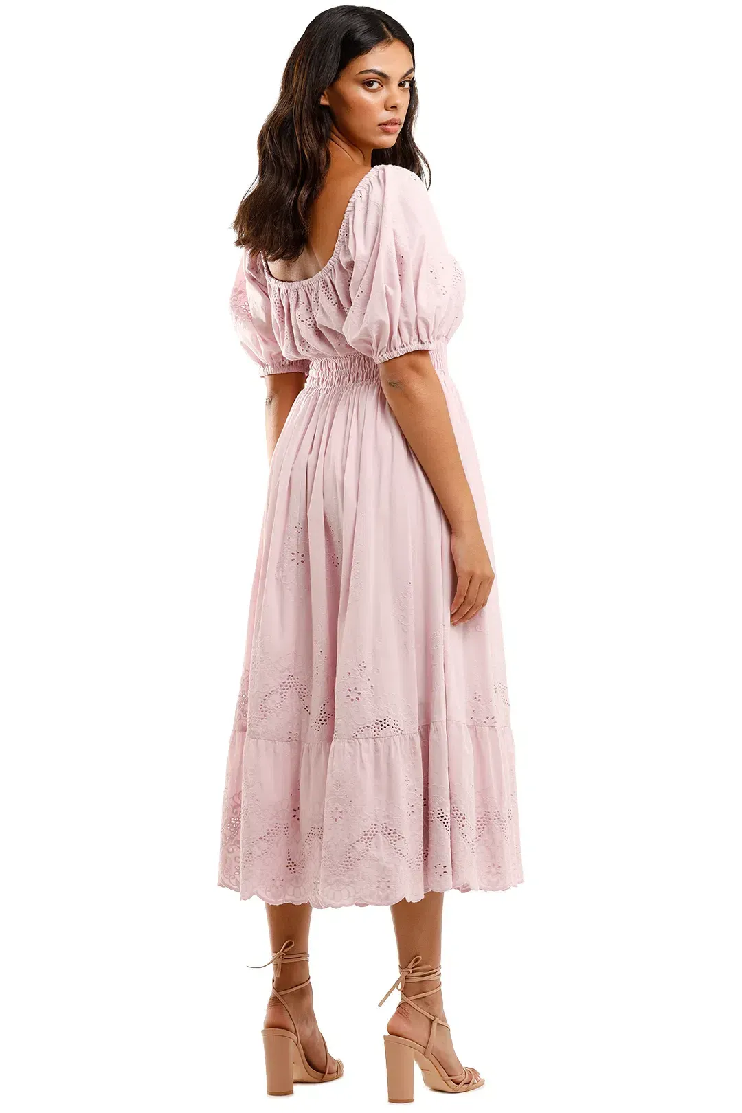 Spell & The Gypsy Capulet Broderie Anglaise Soiree Dress Lilac Size L for rent on The Volte - main image