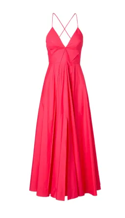 Scanlan Theodore Parachute Cotton Strappy Dress Fuchsia Pink Size AU 12  for rent on The Volte - image 6