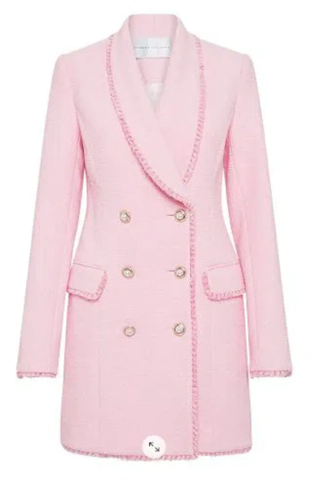 Rebecca Vallance Garance Blazer Mini Dress Pink Size 8 for rent on The Volte - main image