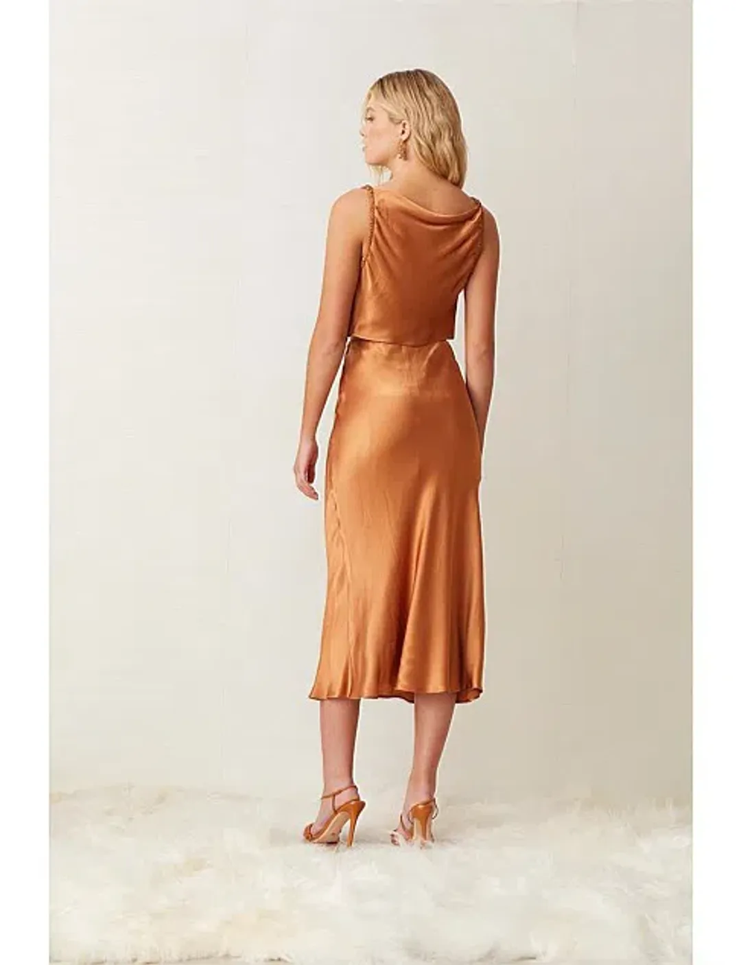 Bec & Bridge Lani Top & Skirt Set Caramel Size 10 for rent on The Volte - main image