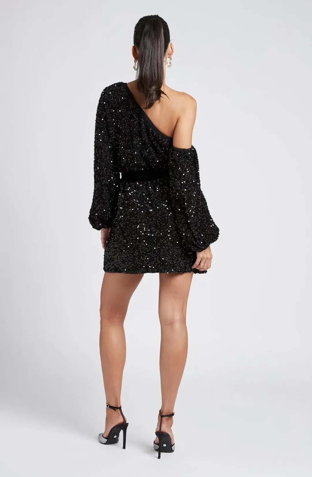 Sheike Empire Sequin Dress Black Size 6 for rent on The Volte - main image