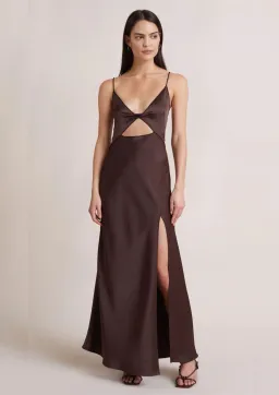 Bec & Bridge Hazel Maxi Dress in Chocolate Brown Size 12 for rent on The Volte - image 1