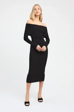 Kookai Lola Fold-Down Midi Dress Size 2/AU 12 for rent on The Volte - image 1