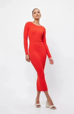 Mossman The Vivid Knit Dress Red Size 10 for rent on The Volte - image 2