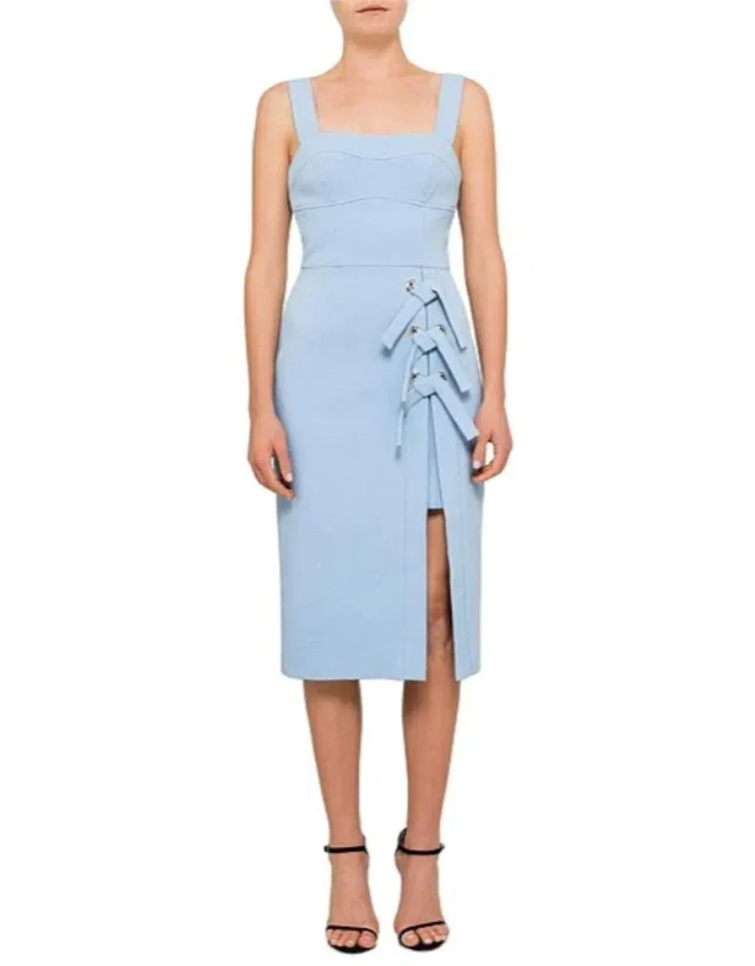 Rebecca Vallance Celestina Midi Dress Light Blue Size 8 for rent on The Volte - main image