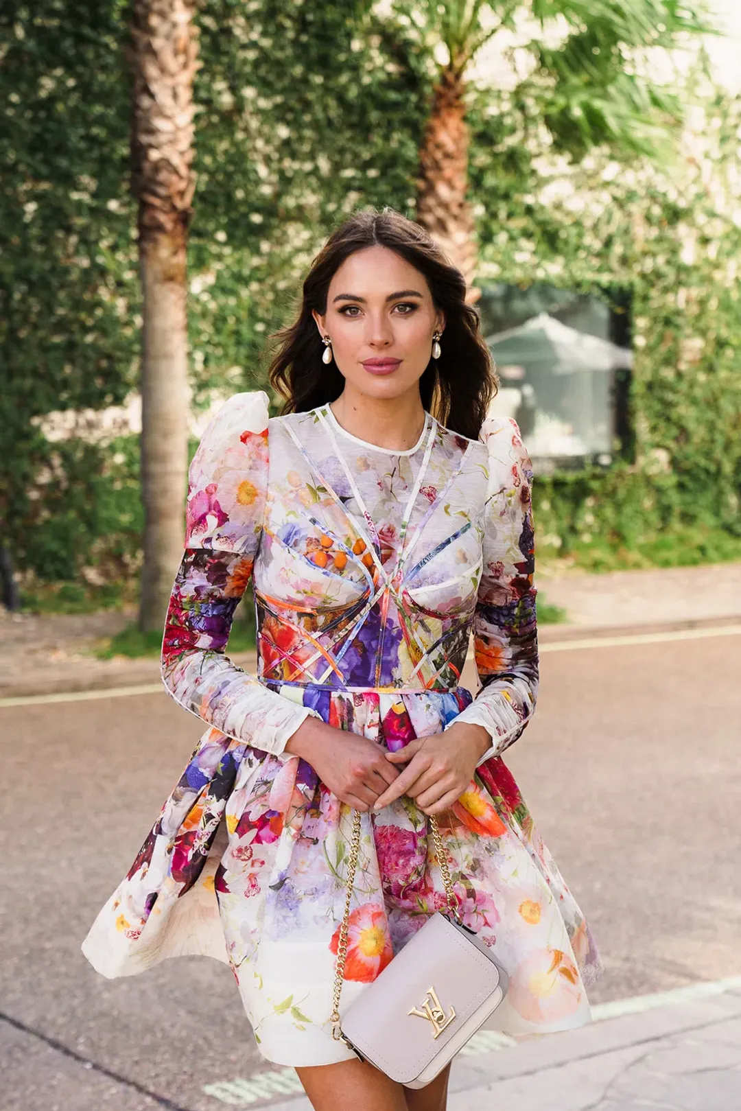 Zimmermann Prima Panelled Mini Dress Print Size 0 for rent on The Volte - main image