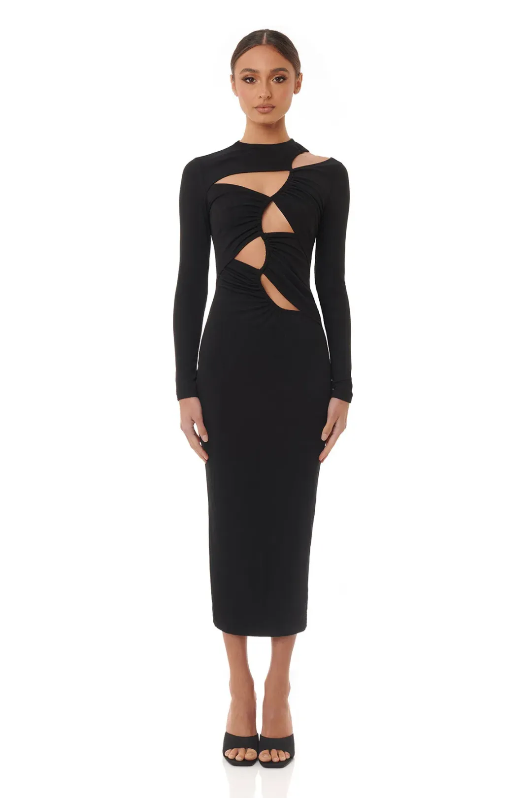 Eliya The Label Cabana Dress Black Size XS for rent on The Volte - main image