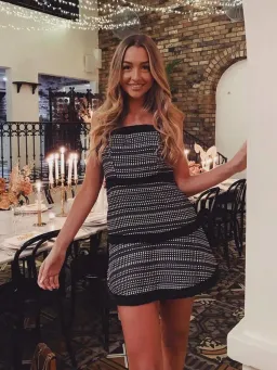 Sheike Reality Mini Dress Print Size 6 for rent on The Volte - image 3