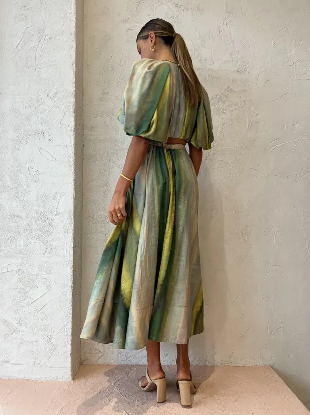 Acler Cumberland Top and Skirt Set Print Size 10 for rent on The Volte - main image
