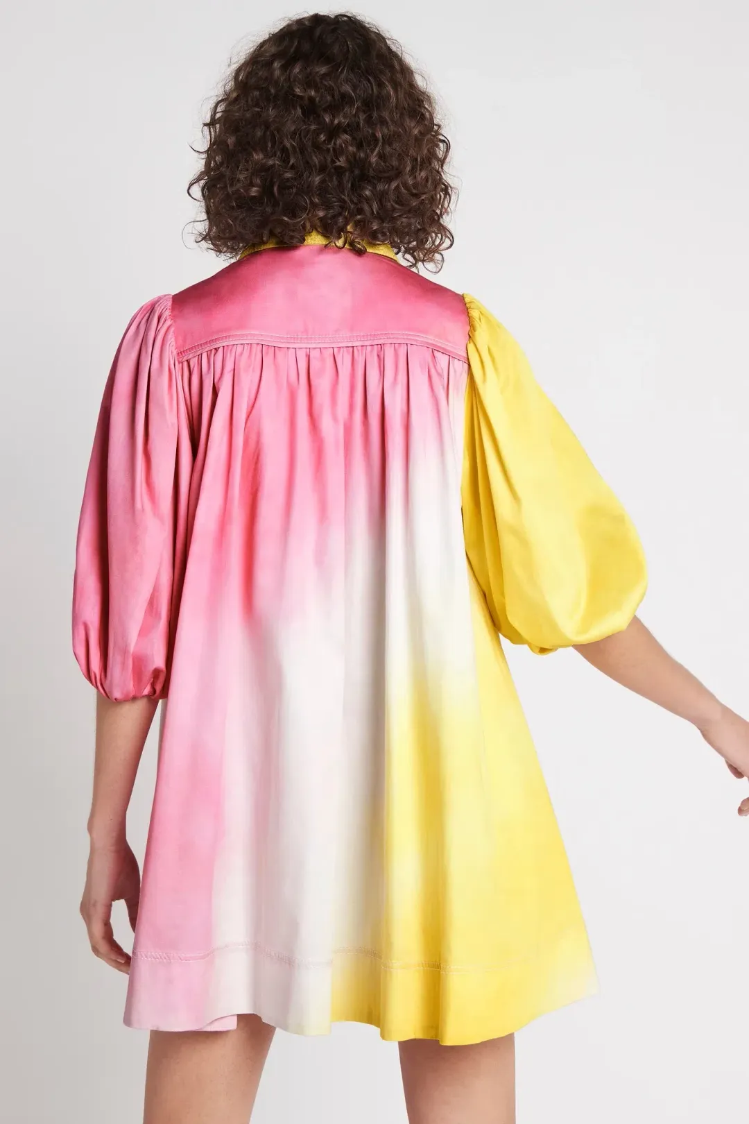 Aje Cloud Burst Smock Mini Dress Tie-Dye Size 8 for rent on The Volte - main image