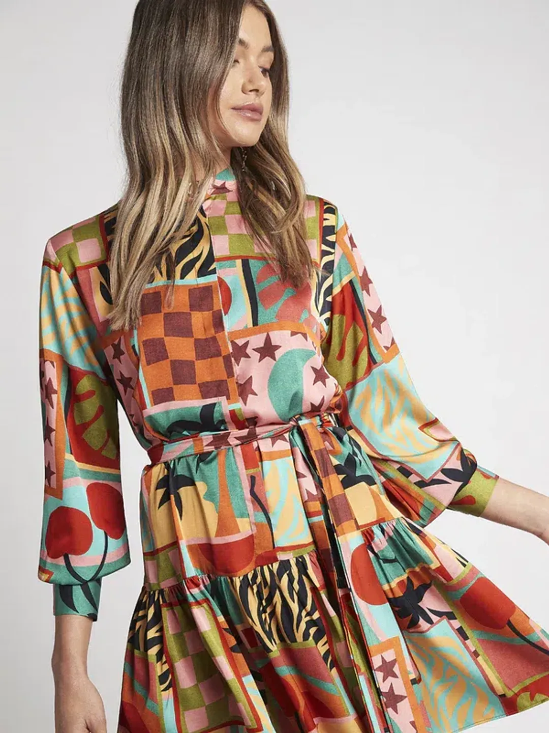 Sheike Wonderland Dress Print Size 6 for rent on The Volte - main image